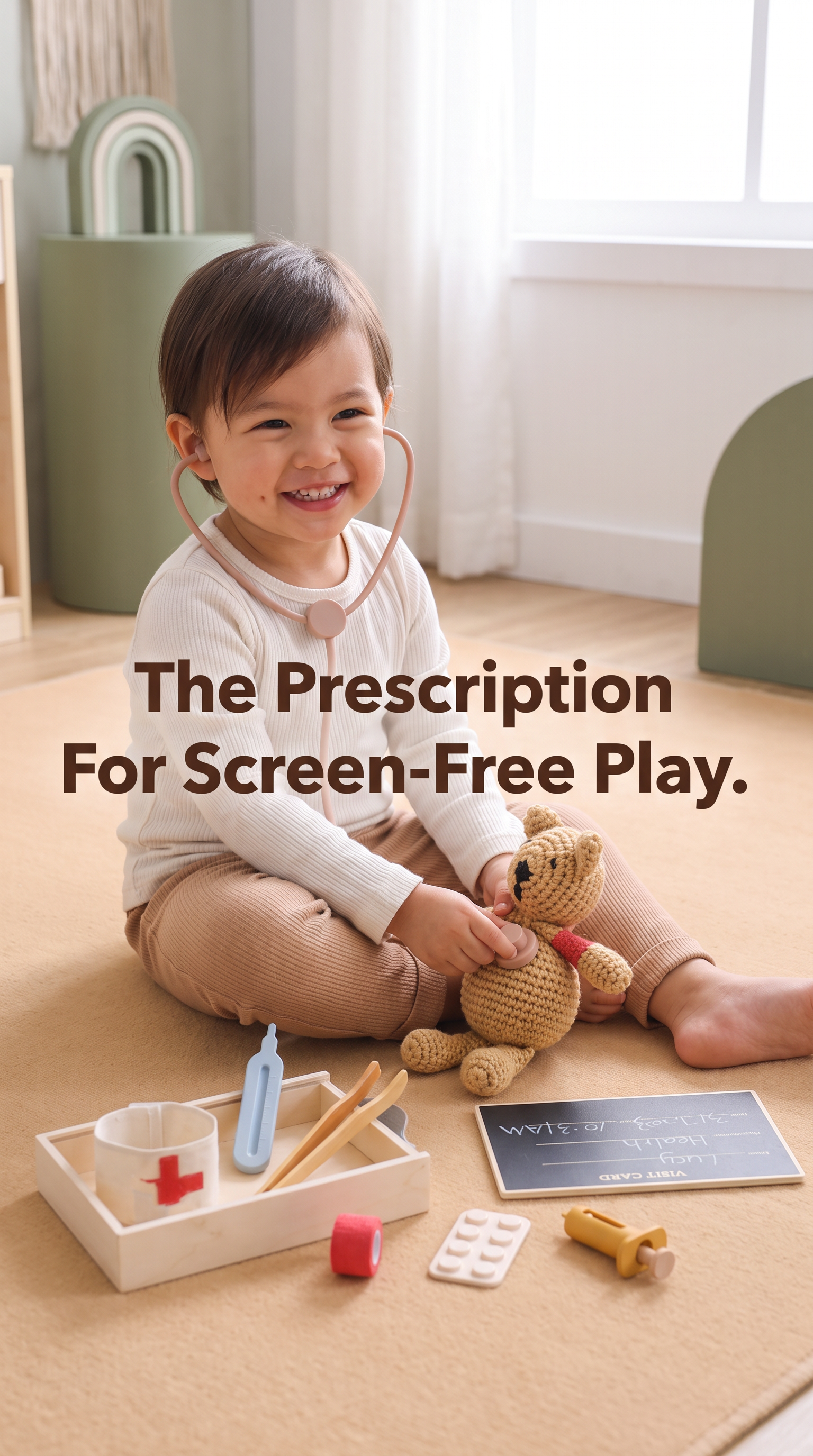 Children Play House Little Doctor Toy Doctor Stethoscope Educational Toy Suit
