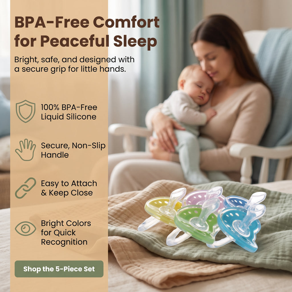Baby Products Full Silica Gel Pacifier Two-color Liquid Silicone Sleep Comfort Baby Pacifier Baby