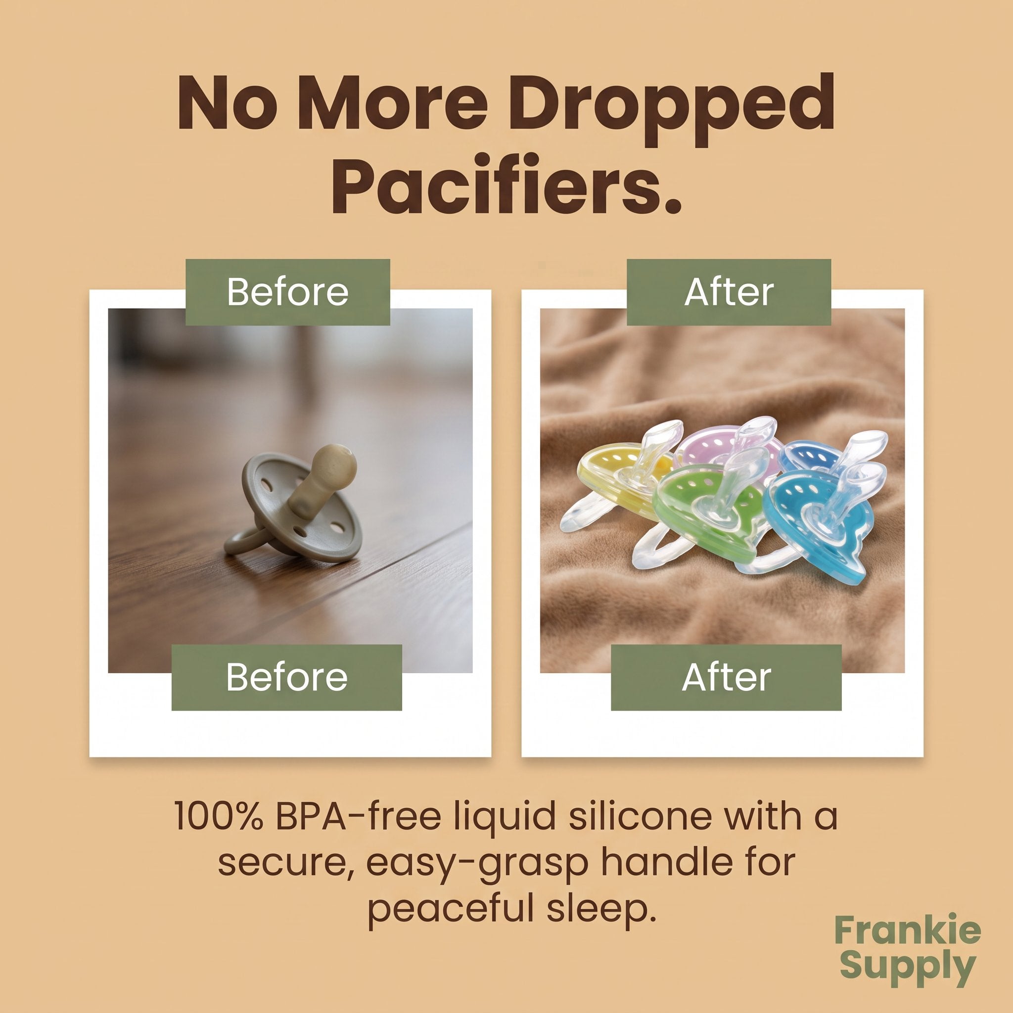 Baby Products Full Silica Gel Pacifier Two-color Liquid Silicone Sleep Comfort Baby Pacifier Baby
