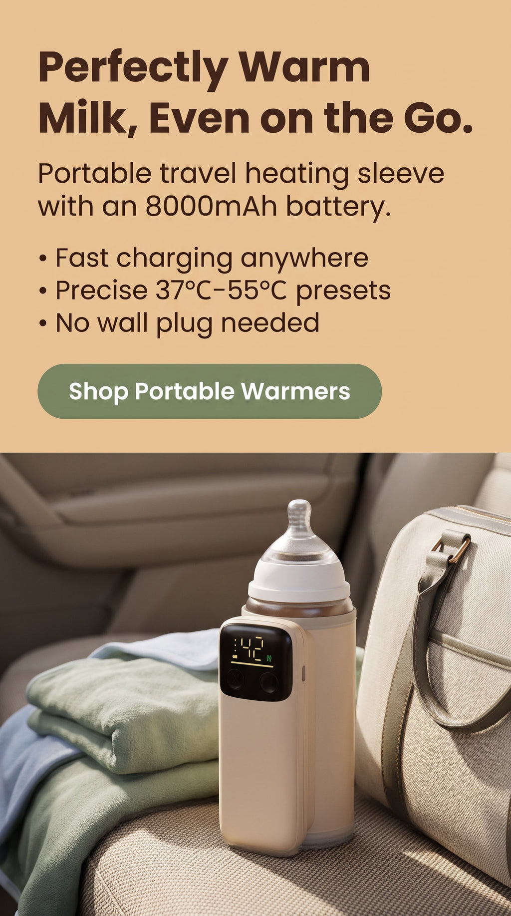 Baby Bottle Insulation Cover Universal Heating Constant Temperature Milk Warmer
