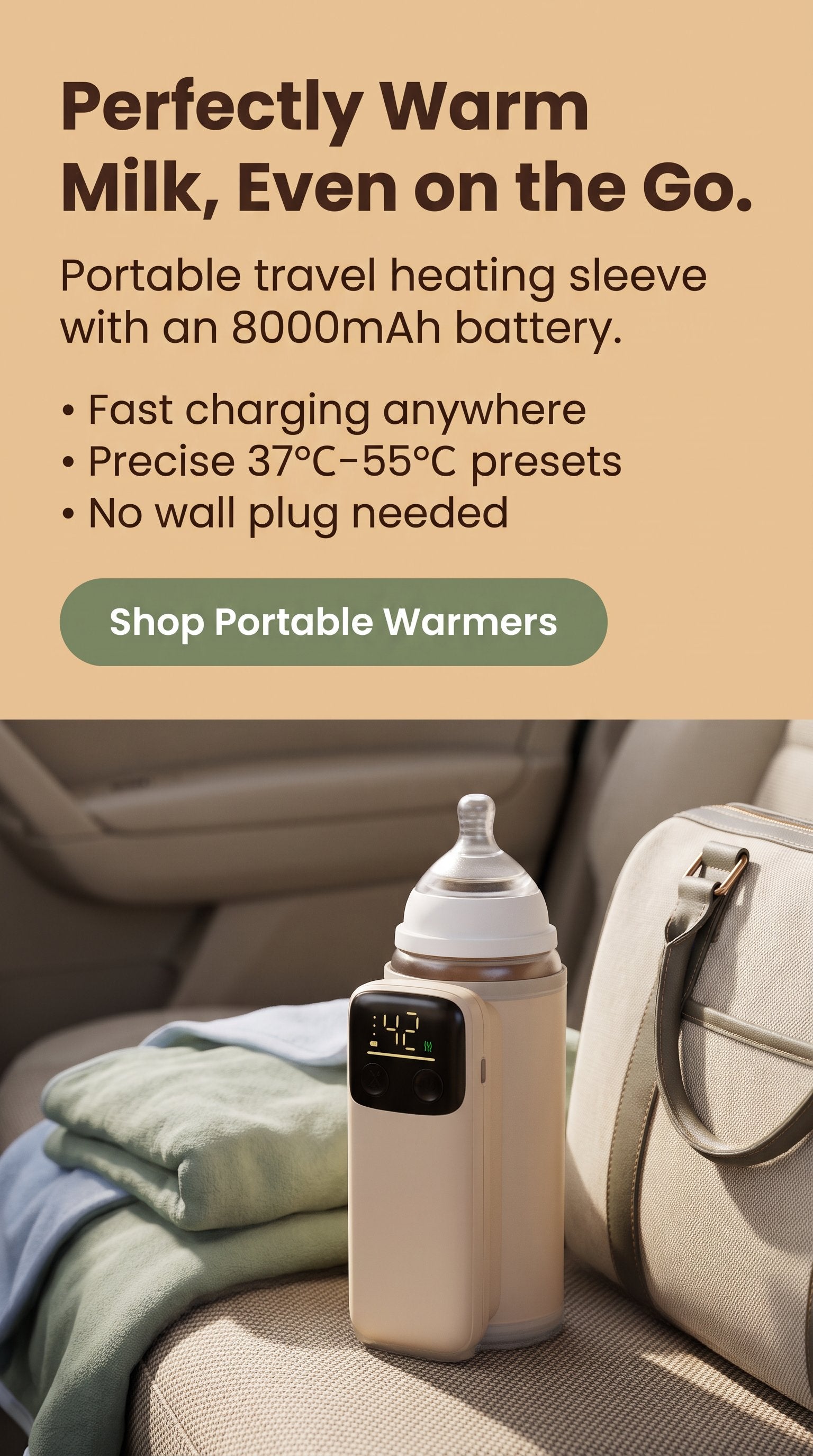 Baby Bottle Insulation Cover Universal Heating Constant Temperature Milk Warmer