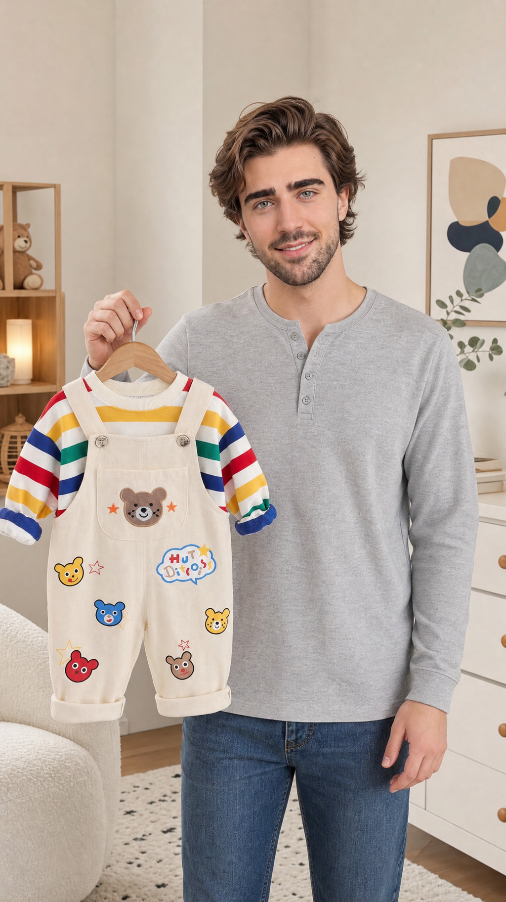 Boys' Top Overalls Suit