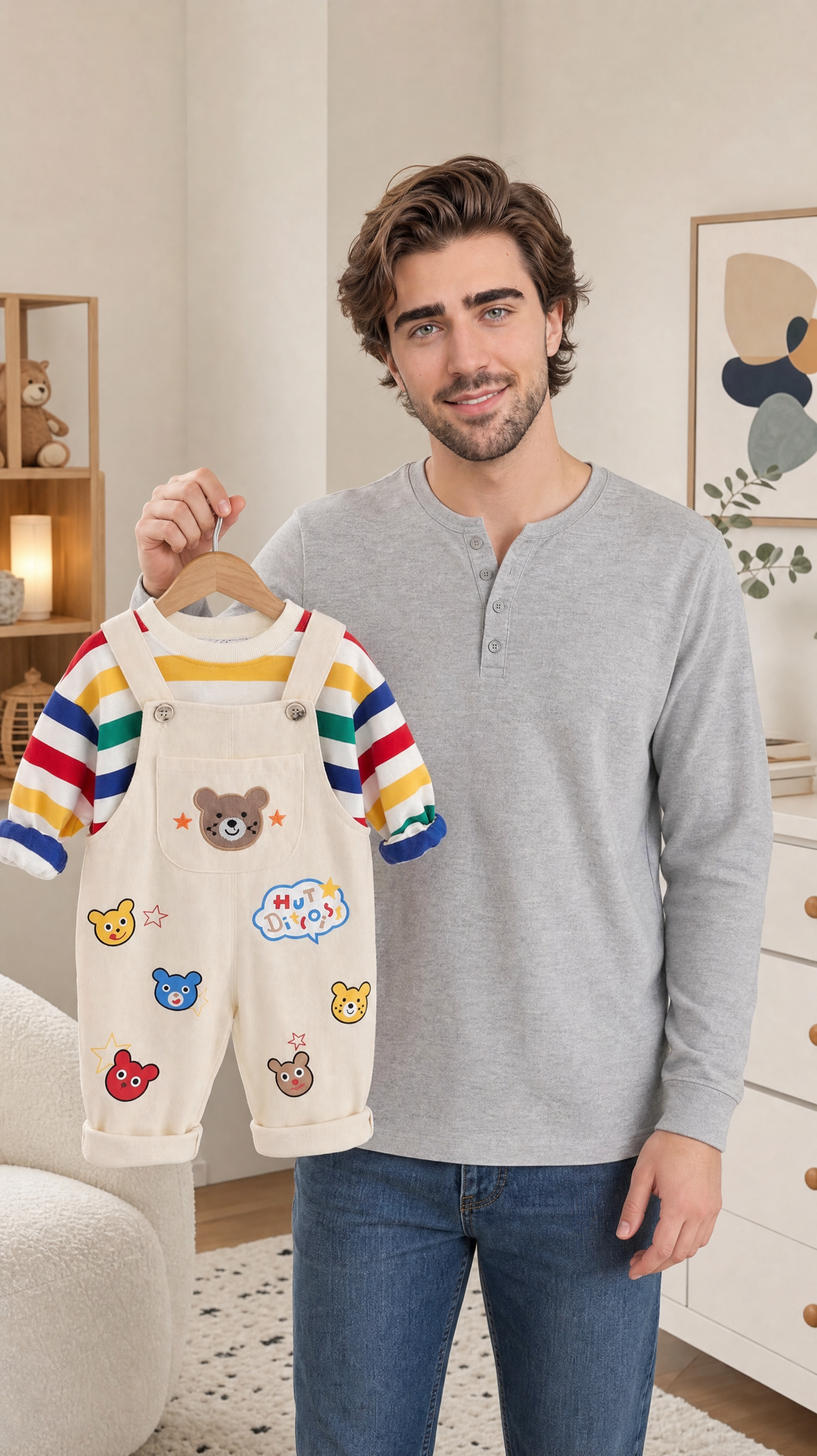 Boys' Top Overalls Suit