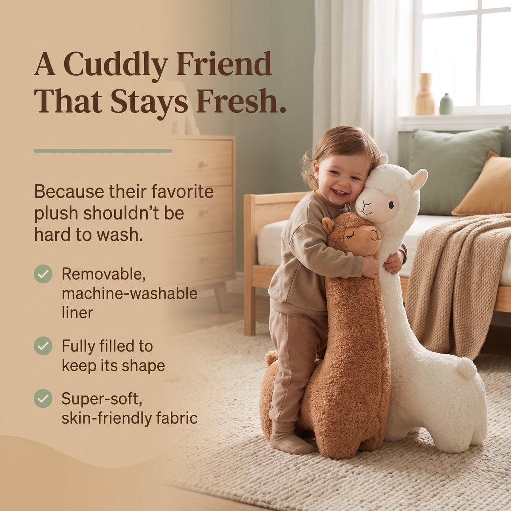 Alpaca plush toy pillow