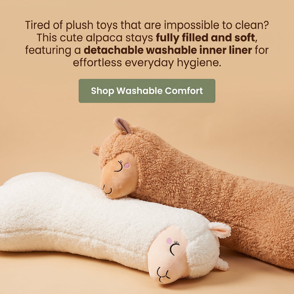 Alpaca plush toy pillow