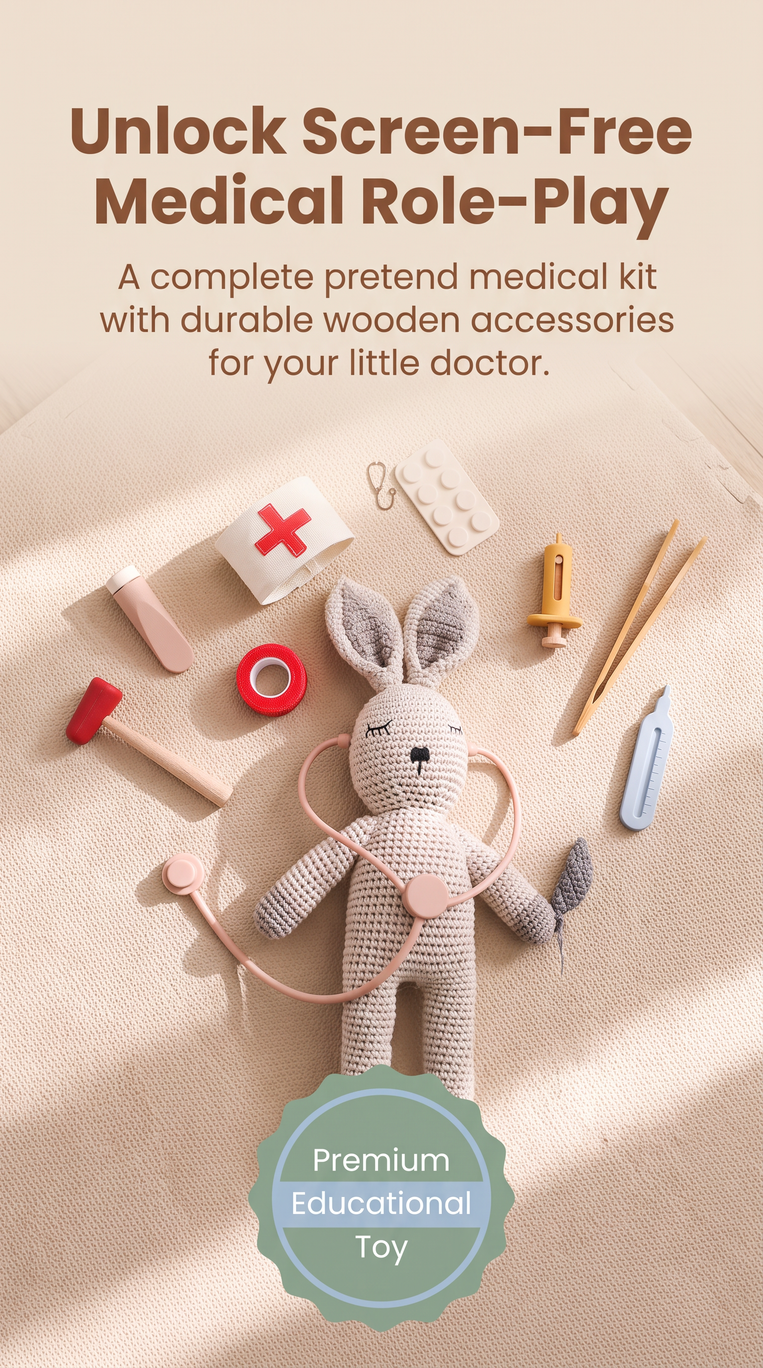 Children Play House Little Doctor Toy Doctor Stethoscope Educational Toy Suit