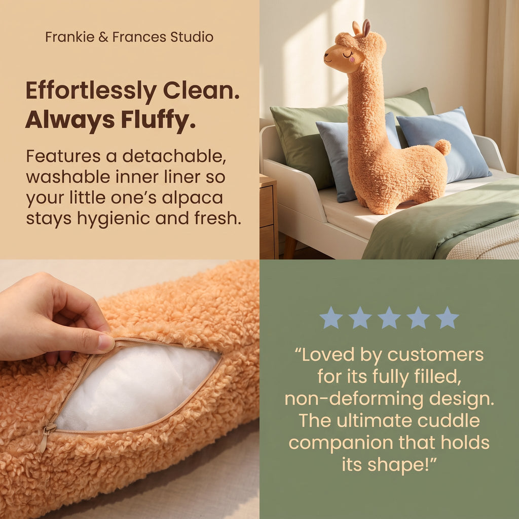 Alpaca plush toy pillow