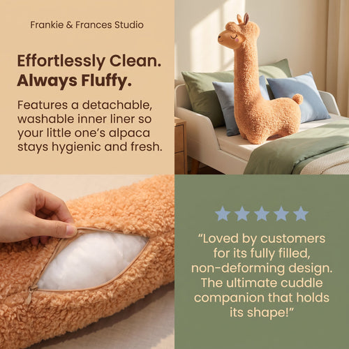 Alpaca plush toy pillow